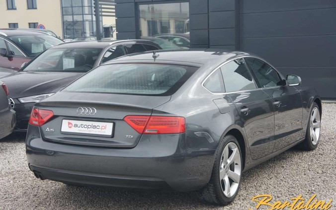 Audi A5 cena 63900 przebieg: 180000, rok produkcji 2013 z Biskupiec małe 172